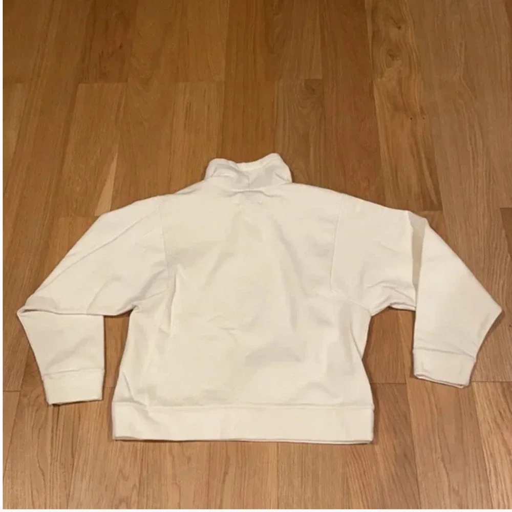 Madewell MWL ribbed funnelneck sweatshirt antique cream size‎ Medium